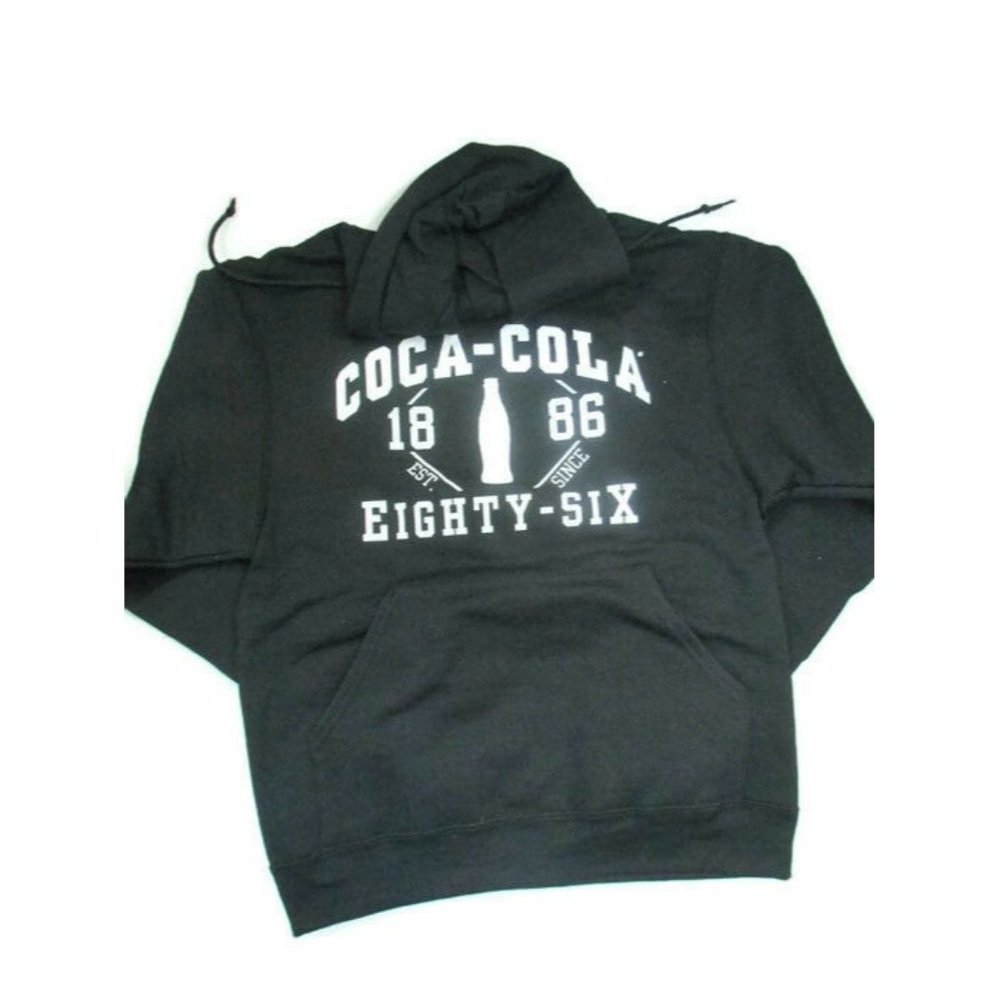 Coca-Cola Black Hoodie Sweatshirt Est. 1886 2X-Large 2XL - BRAND NEW